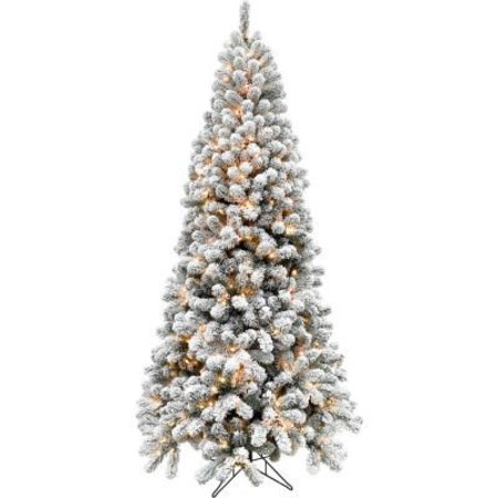 ALMO FULFILLMENT SERVICES LLC Fraser Hill Farm Artificial Christmas Tree - 7.5 Ft. Alaskan Flocked - Clear Smart Lights FFAF075-3SN